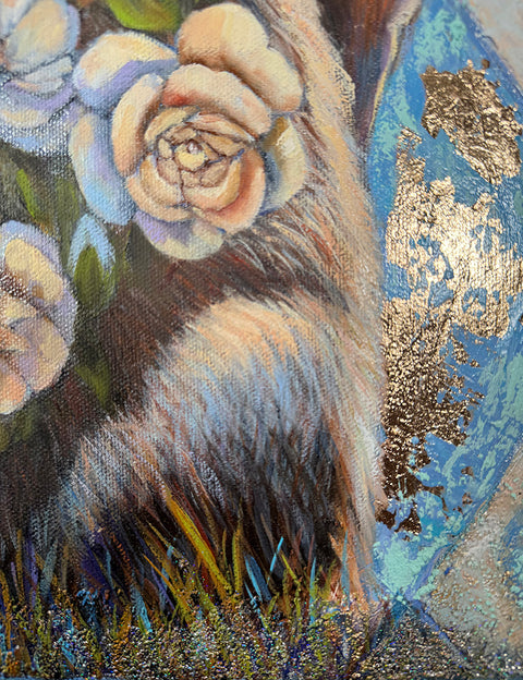 Midnight Garden Bloom — Paper & Canvas Prints